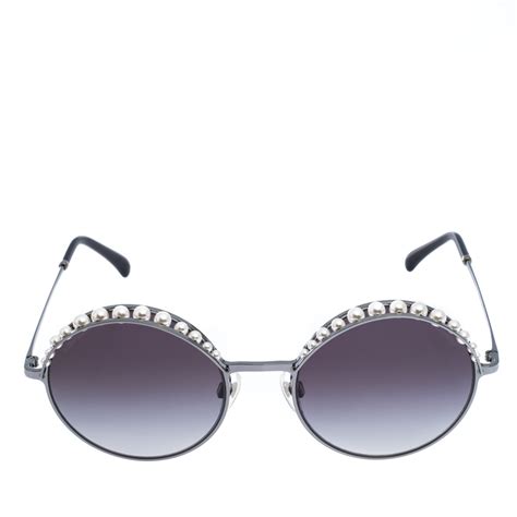 chanel sunglasses pearl round|Chanel sunglasses sale clearance.